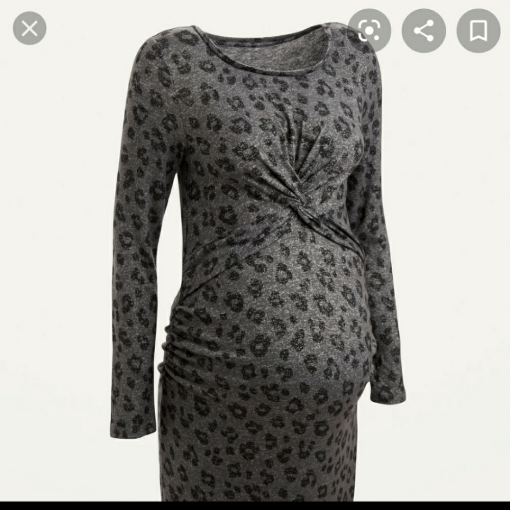 NWT Old Navy Leopard Print Maternity Dress
